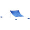 vidaXL - Strandluifel - met - zandankers - 304x300 - cm - blauw