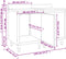 vidaXL - Werktafelkast - commercieel - 120x60x96 - cm - roestvrij - staal