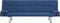 vidaXL - Slaapbank - met - twee - kussens - polyester - blauw