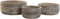Middenstuk DKD Home Decor Wit Natuurlijk Indiaas 30,5 x 30,5 x 12,7 cm (3 Onderdelen)