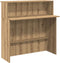 vidaXL - Receptiebalie - 100x50x103,5cm - bewerkt - hout - artisanaal - eikenkleur