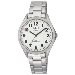 Q&Q C192J204Y - Horloge - Analoog - Mannen - Heren - stalen band - Rond - Staal - Zilverkleurig