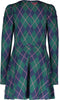 B.Nosy Jurk - Meisjes - Pofmouwtjes - All-over-ruit-print - Maat 98