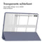 imoshion Tablet Hoes Geschikt voor Samsung Galaxy Tab S10 Plus / Tab S9 Plus / Tab S9 FE Plus - imoshion Trifold Hardcase Bookcase - Paars /Paars