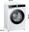 Samsung WW90DG6G94LKU2 - Wasmachine - 9 kg - 1400 tpm - AI EcoBubble - Wit