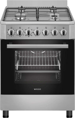 Wiggo WO-E605R(XX) - Serie 5 - 60 cm - Gasfornuis - Rvs