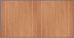 vidaXL - Vloerkleed - rechthoekig - 100x200 - cm - bamboe - naturel