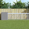 vidaXL - Kippenhok - met - ren - 110x609x110 - cm - staal - lichtgrijs