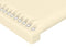 vidaXL - Hoofdbord - 90x5x78/88 - cm - kunstleer - crèmekleurig