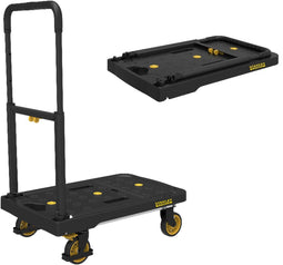 Stanley FXWT-712 - Opvouwbare Platformwagen - Max. 135KG - 60 x 40,5 CM - Geel/Zwart