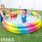 Opblaasbaar Kinderzwembad Intex Multicolour Ringen 168 x 38 x 168 cm 581 L (6 Stuks)