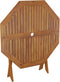 vidaXL - Tuintafel - inklapbaar - 90x75 - cm - massief - acaciahout