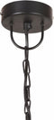 vidaXL Hanglamp industrieel vintage rond 25 W E27 41 cm zwart