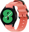iMoshion Nylon 20 mm bandje - Geschikt voor Samsung Galaxy Watch 6 (Classic) / 5 (Pro) / 4 (Classic) / 3 – Garmin Venu / 2 plus / Sq - Forerunner 245 / 55 - Roze