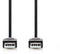 Nedis CCGB60000BK20 - USB A naar USB A Kabel - 200cm - Zwart