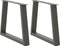 vidaXL - Eettafelpoten - 2 - st - V-vormig - 50x(42-43,3) - cm - staal - antraciet