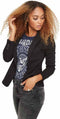 VERO MODA VMJULIA LS BLAZER - Dames Blazer - Aangesloten met knoopsluiting - Zwart
