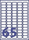 Avery L7551-25 - Laseretiket - 38x21mm - 65 etiketten per vel (25 vel)