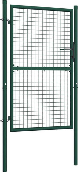 vidaXL - Poort - 100x175 - cm - staal - groen