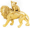 HV Gouden Leeuw met baby - 30,5x11x27cm
