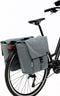 New Looxs ® Tulum Double - Dubbele Fietstas - 100% Gerecycled Polyester - Geschikt voor Elektrische Fietsen - Geschikt voor elke Bagagedrager - 32 Liter - Grey-Green