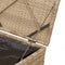 vidaXL - Kussenbox - Beige - 50x50x50 - cm - Poly - Rattan
