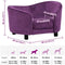 vidaXL - Hondenbank - 69x49x40 - cm - pluche - bordeauxrood