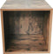 LP vinyl opbergkast kubus - platenrek voor 75 LP's - bruin walnoot