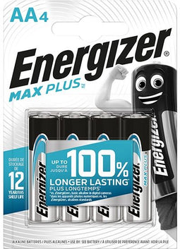 Energizer Max Plus - AA-batterijen - Langdurige energie - Zilver (4 stuks)