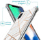 iMoshion Hoesje Geschikt voor iPhone Xs / X Hoesje Met Koord - iMoshion Design Hoesje met Koord - Wit / Meerkleurig / Goud / White Graphic