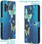 iMoshion Hoesje Geschikt voor Samsung Galaxy A32 (5G) Hoesje Met Pasjeshouder - iMoshion Design Softcase Bookcase - Blauw / Blue Butterfly