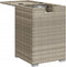 Afdekkast propaangasfles 40x40x60 cm Poly Rattan lichtgrijs