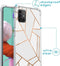 iMoshion Hoesje Geschikt voor Samsung Galaxy A51 Hoesje Met Koord - iMoshion Design Hoesje met Koord - Wit / Meerkleurig / Goud / White Graphic
