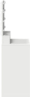 vidaXL - Witte - Make-uptafel - met - LED-verlichting, - 50x41x135 - cm