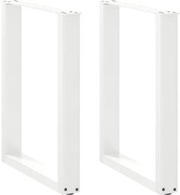 vidaXL - Eettafelpoten - 2 - st - U-vormig - 60x(72-73) - cm - staal - wit