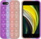 iMoshion Hoesje Geschikt voor iPhone SE (2022) / SE (2020) / 8 / 7 Hoesje Siliconen - iMoshion Pop It Fidget Toy - Pop It hoesje - roze
