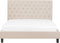 REIMS - Tweepersoonsbed - Beige - 160 x 200 cm - Polyester