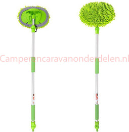 ProPlus Veelzijdige wasborstel - telescopische steel - uitschuifbaar tot 1,65 meter - zachte haren