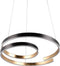 TRIO Leuchten Marnie - Hanglamp - Dimbaar 68W - Zwart/Goud
