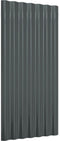 vidaXL - Dakpanelen - 36 - st - 80x36 - cm - gepoedercoat - staal - antracietkleurig