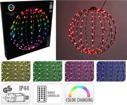 Lichtbol - Kerstverlichting - 40 cm - RGB Licht - 168 LED - Colour Changing