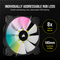 Corsair iCUE SP140 RGB Elite - Ventilator 140mm - Multicolour LED - Zwart (1x)