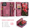 Caseme Geschikt voor iPhone 16 Plus hoesje - Vintage 2 in 1 portemonnee - Rood