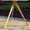 Weltevree | Sundial Table | Koffietafel Rond Zonnewijzer | Bijzettafel Tuin, Tuintafel, Salontafel Buiten | Aluminium Staal Gepoedercoat | Zandgeel RAL 1002