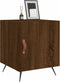vidaXL - Nachtkastje - 40x40x50 - cm - bewerkt - hout - bruin - eikenkleur