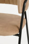 Mica Decorations Moony Eetkamerstoel - Velvet - Beige