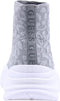 Guess Baylora - Lage Sneakers - Textiel - Zilver - Maat 38