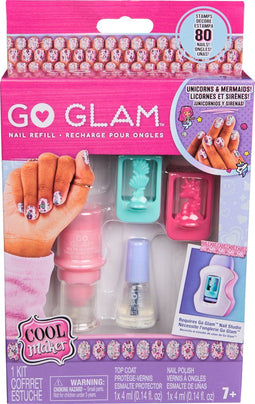 Cool Maker Go Glam - Navulset voor Nagelstudio - 80 nagels - Glinsterend roze (1 set)