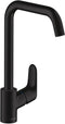 Hansgrohe Focus M41 - Ééngreeps keukenmengkraan - Draaibare uitloop 268 mm - Mat zwart