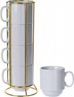 Beker set 4 stuks porselein